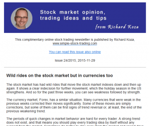 newsletter stock trader