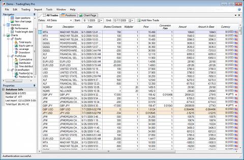 Trading journal software
